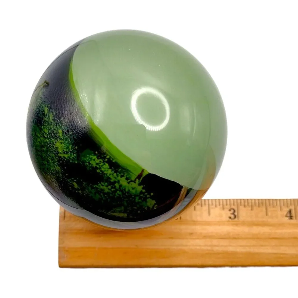 Vintage Louisville Reverse Painted Blown Glass Ball Ornament Art Studio Company - Picture 11 of 16